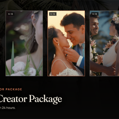 Content Creator Package — three vertical reels